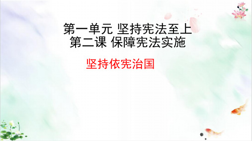 坚持依宪治国课件教学ppt1