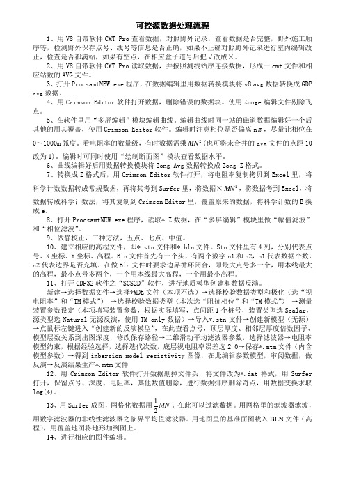 可控源数据处理流程