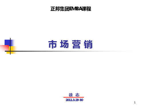 正邦集团-徐志：市场营销学员讲义PPT课件