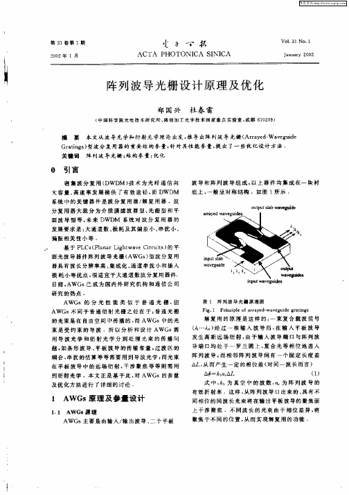 阵列波导光栅设计原及优化