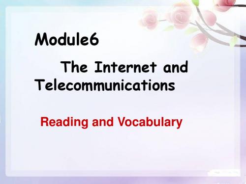 外研版必修一Module 6 The Internet and Telecommunications IntroductionReading and Vocabulary说课课件