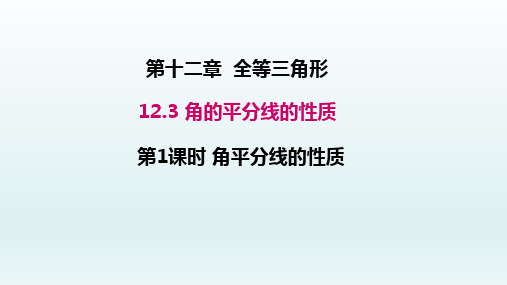 八年级数学上册  12.3角的平分线的性质第1课时角平分线的性质课件1-5
