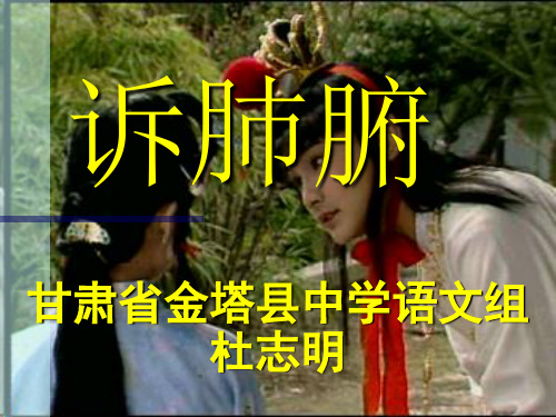 诉肺腑精选教学PPT