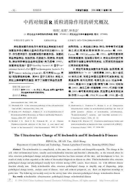 中药对细菌R质粒消除作用的研究概况