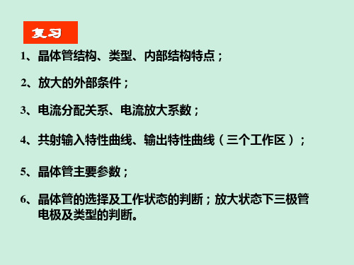 高教版《模拟电子技术基础(第五版)课程讲义复习要点第2章课件2(2.2-2.3)