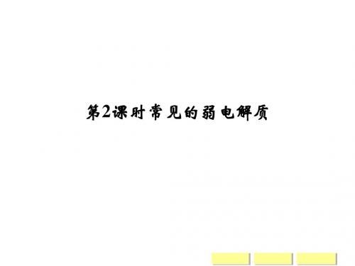 苏教版高中化学选修四课件3-1-2常见的弱电解质探究课件