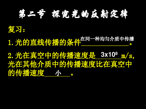 沪粤版八年级上册物理  3.2 探究光的反射规律 课件   (共22张PPT)