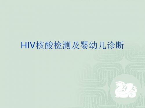 HIV核酸检测技术2014医学PPT课件