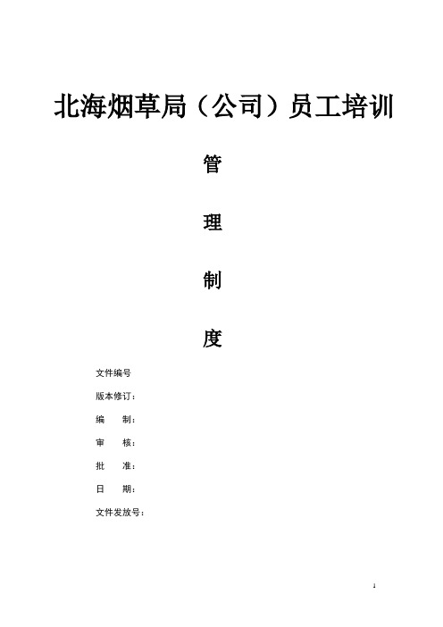 北海烟草人力资源咨询—模板1
