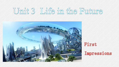 人教版高中英语必修五Unit3 life in the future 课文+知识点(共48页)