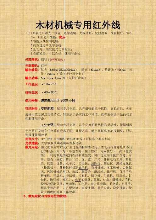最新木工材机械红外线