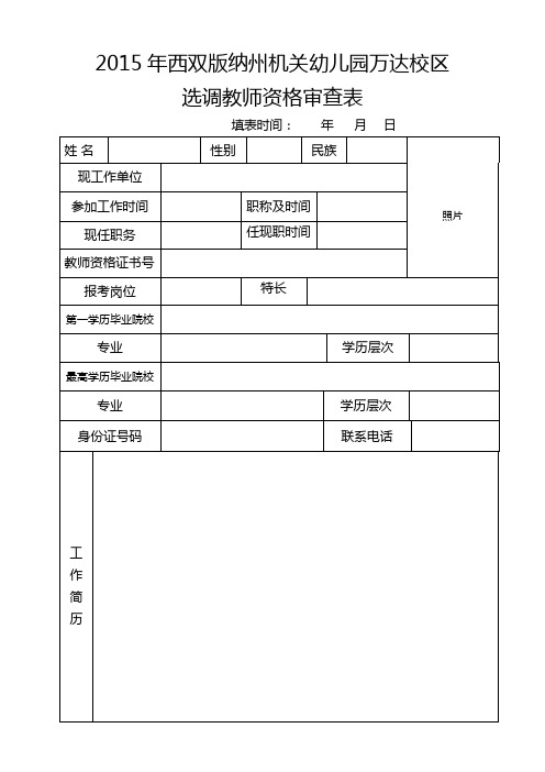 2015年西双版纳州机关幼儿园万达校区
