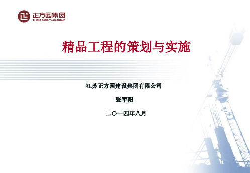 精品工程的策划与实施