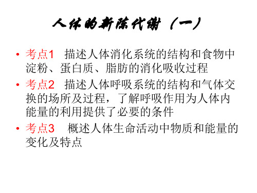 浙教版初中科学九年级上册4.2食物的消化与吸收