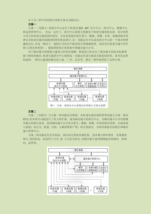 清分中心系统的功能定位