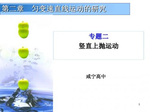 专题二 竖直上抛运动课件.ppt