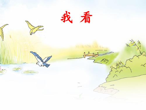 (名师整理)最新部编人教版语文9年级上册第5课《我看》精品课件