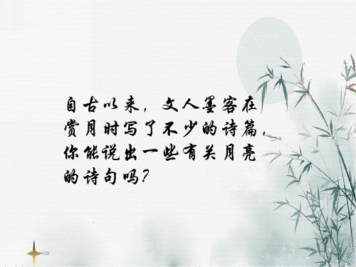 苏轼《水调歌头》优质课 课件