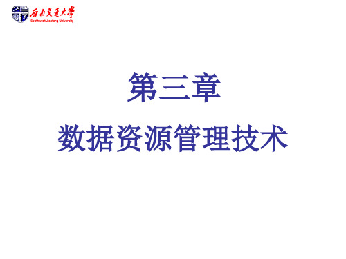 数据资源管理技术