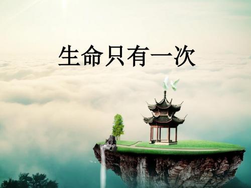 苏人版道德与法治七年级下册《10.2生命只有一次》课件