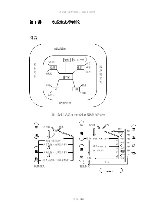 1.农业生态学绪论