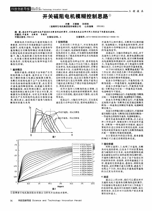开关磁阻电机模糊控制思路