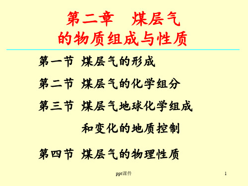 煤层气组成与性质  ppt课件