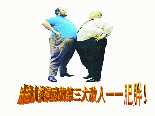 超重与肥胖ppt课件