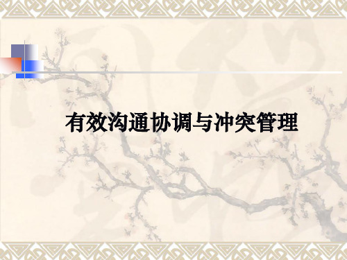 有效沟通协调与冲突管理(ppt 48页)