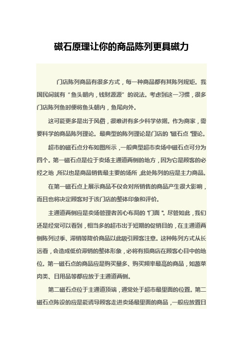 磁石原理让你的商品陈列更具磁力