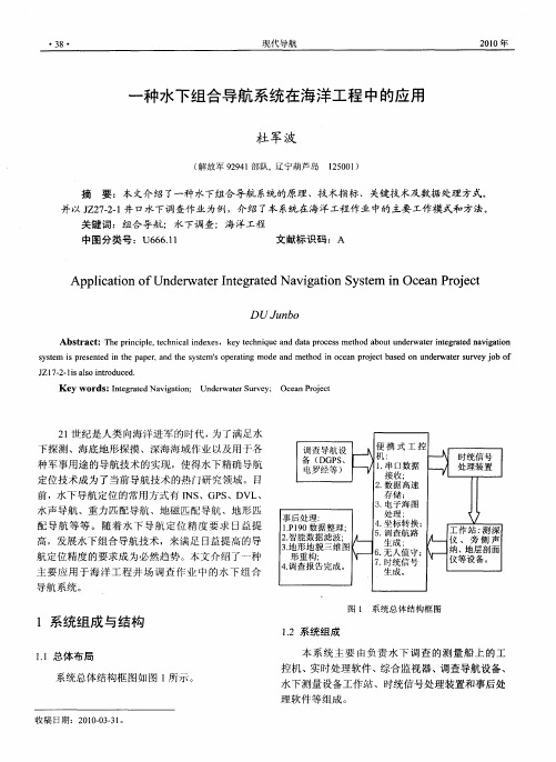 一种水下组合导航系统在海洋工程中的应用