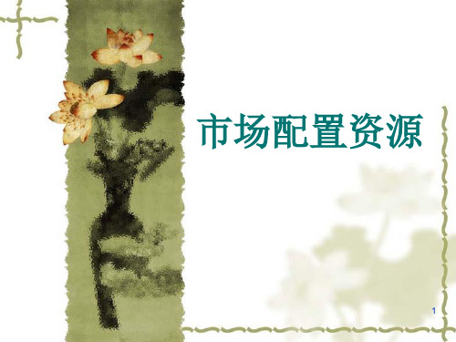 91市场配置资源PPT课件