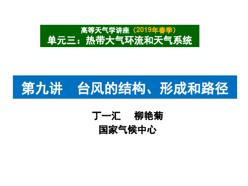 台风的结构、形成和路径