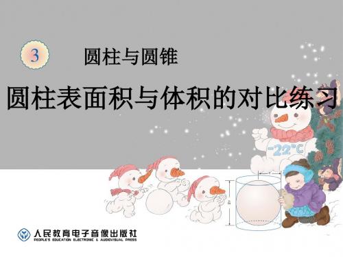 06圆柱表面积与体积的对比练习