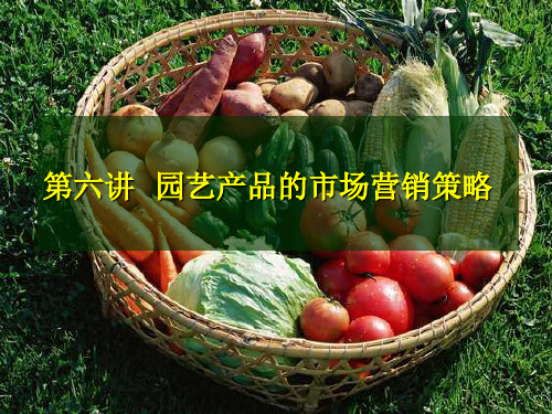 园艺产品的市场营销策略讲义课件(ppt 84页)