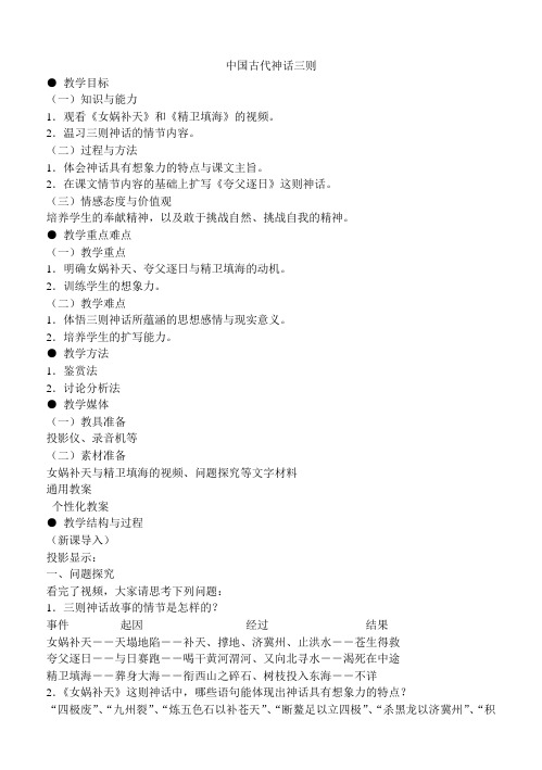 中国古代神话三则