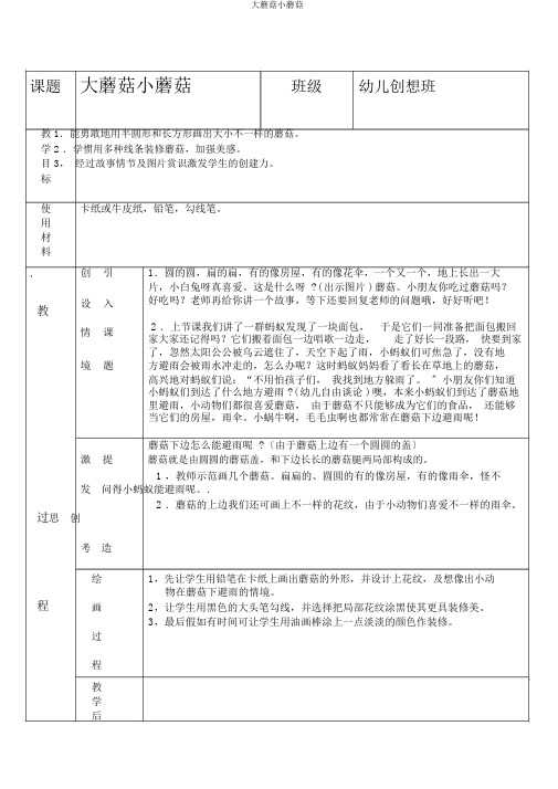 大蘑菇小蘑菇