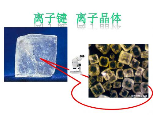 苏教版高三化学课件物质结构与性质离子键 离子晶体