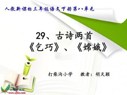 29古诗二首《乞巧》PPT课件