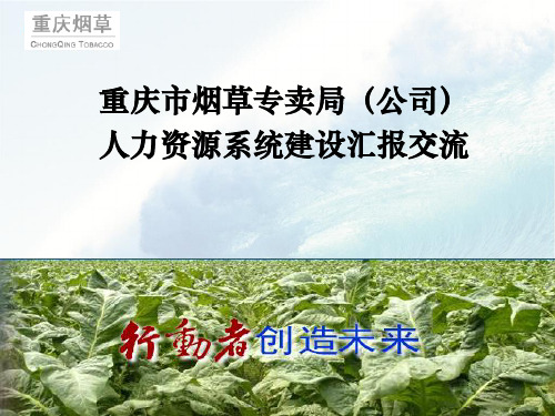 重庆市烟草专卖局(公司)人力资源系统建设汇报交流