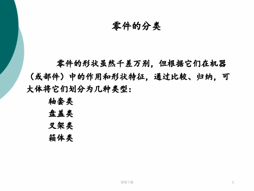 零件的分类