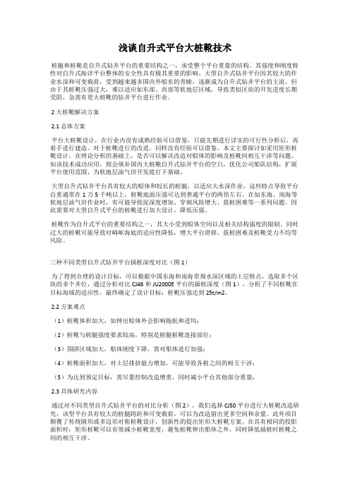 浅谈自升式平台大桩靴技术