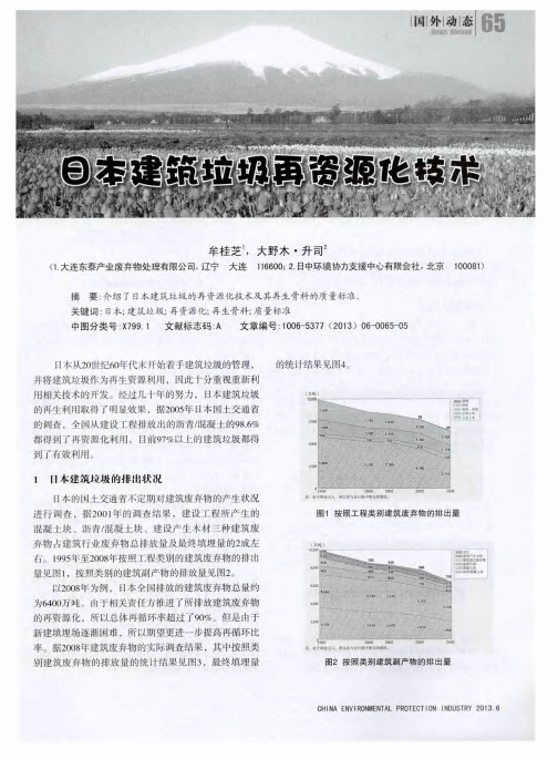 日本建筑垃圾再资源化技术