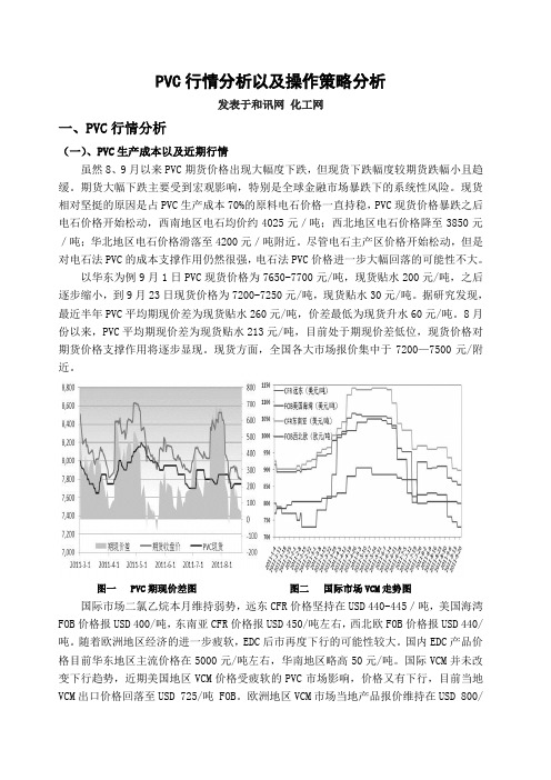 PVC行情分析以及操作策略分析
