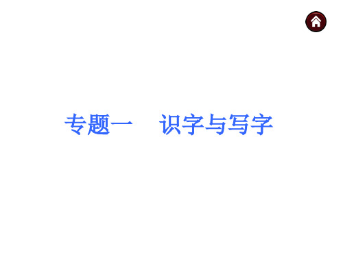 中考专栏中考语文总复习课件-积累与运用专题：识字与写字(26张ppt,含13中考真题)