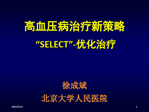 高血压病治疗新策略select-优化治疗_徐成斌