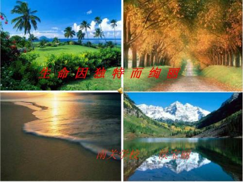 3.2第三课第二框《生命因独特而绚丽》PPT