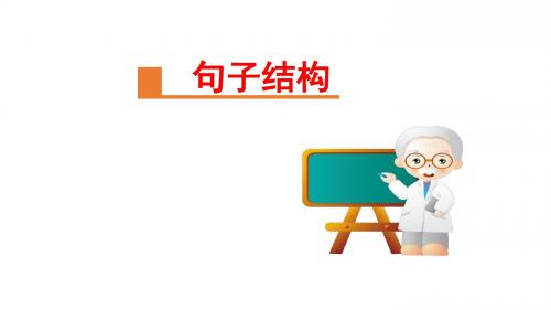 句子结构和句子成分详细讲解、配套练习(44张)