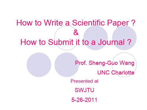 How to write a paper教你怎么发表论文