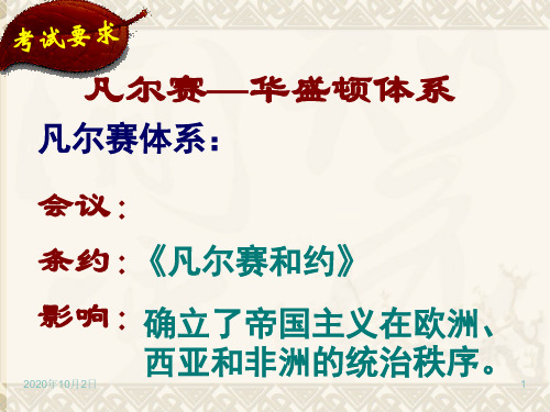 北师大版九年级历史下册第二单元复习PPT课件